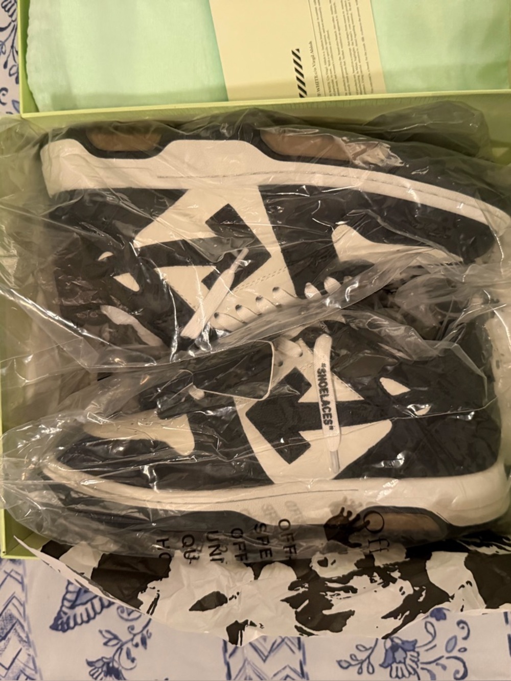 Black and White Logo Sneakers